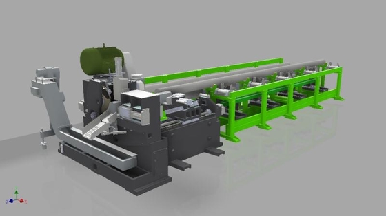 7.5kw elétrico 150r/Min Automatic Circular Saw Machine com alimentador da barra