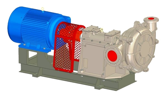 Bomba submergível resistente da pasta da abrasão, bomba hidráulica X65ZBYL-450 da lama 55kw